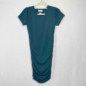 Aritzia Babaton Contour Ruched Body Hugging Fitted Dress Womens Size M